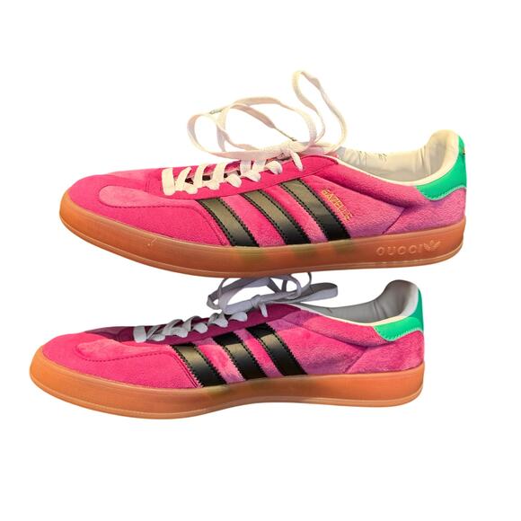 Gucci x adidas Gazelle Pink Velvet Sneakers Men’s 9.5 main image 6